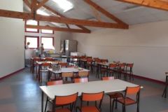 La salle d'évolution affectée à la cantine